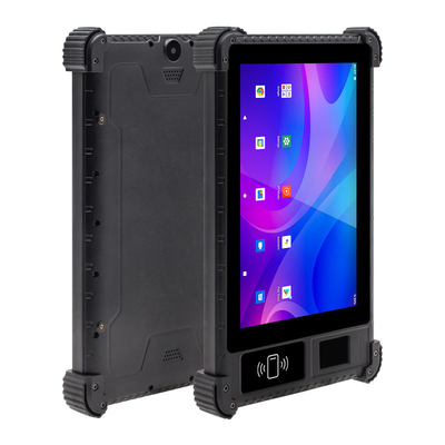 Polegada biométrica 4G do PC 8 da tabuleta do OEM do tela táctil de Nfc Rfid da impressão digital da segurança áspera