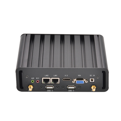 comprar Mini computador industrial Intel I3 4005U 5005U I5 4200U 5200U gráficos HD 500 portátil industrial sem ventoinha Win10 mini PC online manufacture