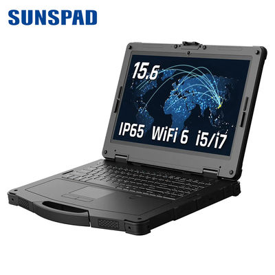 comprar Sunspad computador portátil militar robusto de 15,6 polegadas IP65 core i5 i7 11o com impressão digital LTE 4G GPS opcional online manufacture